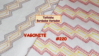 *220* BORDADO VAGONITE FEITO NO AVESSO *VERSÃO DESTRO* Tathinha Bordados Variados