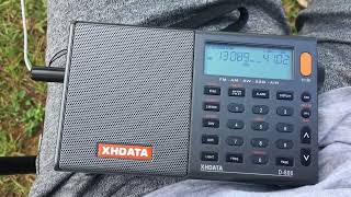 XHDATA D-808 Receiving USCG Marine Weather 13089 kHz 15:35 UTC