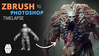 ZBrush to Photoshop Timelapse - 'Mutant Abomination' Concept