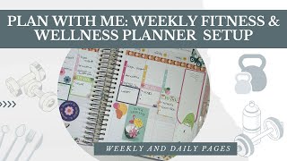 Weekly Fitness & Wellness Planner Setup | Weekly & Daily Pages | Go Getter Girl