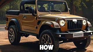 "Mahindra Thar 1902: Classic Off-Road Icon with Modern Toughness"