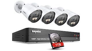 Security Cameras for Home, SANNCE 8CH 1080P Full Color Night Vision CCTV Security Camera System