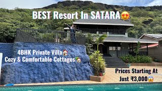 BEST STAY IN SATARA😍 Cozy cottages for friends, family & couples 1 km from KAAS PLATEAU MAHARASHTRA