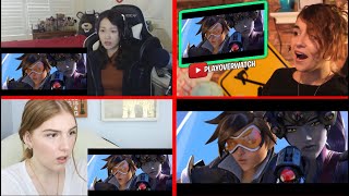 Girls Watch The First Time Overwatch Cinematic/Girl Reaction Mashup