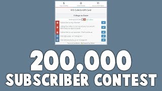 200,000 Subscriber Contest! (OPEN)