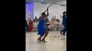 she did all that at her friend's wedding