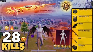 28 KILLS!🥵 NEW BEST AGGRESSIVE SOLO VS SQUAD RUSH GAMEPLAY 🔥 || PUBG MOBILE NEW SEASON GAMEPLAY 🥵🔥