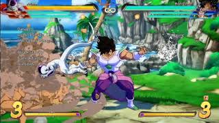 DBFZ - S Broly Command Grab into Baseku Tag Combo Routes