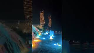 Night view in Qatar Lusail ✌✌✌#fypシ゚viral #travel #bestplaceintheworld #travel #usa #qatar