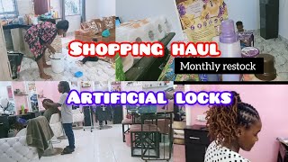 Vlog/INSTALLING LOCKS/ MONTHLY SHOPPING. #vlog #shopping #beautiful