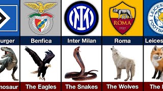 FOOTBALL CLUBS WITH ANIMAL NICKNAMES.