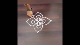 Simple rangoli designs for beginners #rangoli #muggulu