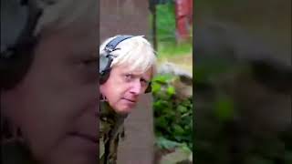 Boris Johnson with Ukrainian troops being trained by British Armed Forces in North Yorkshire