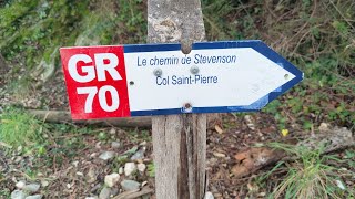 Un petit bout du GR 70 sur les pas de Stevenson, Col Saint-Pierre. (Le Martinet, 48330)