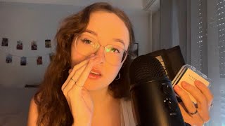 ASMR fingertip tapping + close whispers