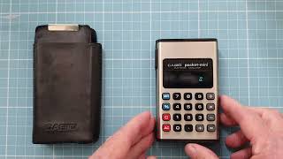 Casio "Pocket Mini" Electronic Calculator 1975-77