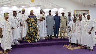 OONI'S SPECIAL TRADITIONAL MUSICIANS WELCOME SSA MOREMI OJODU TO THE PALACE