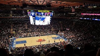 Match NBA au Madison Square Garden à New York