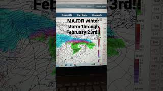 MAJOR winter storm to bring  heavy snow and ice!! This is big! Be prepared!