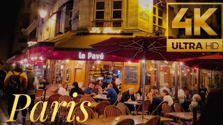 Walking in Paris - Night Walk - 4K