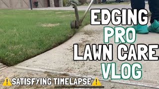 EDGING PRO(LAWN CARE VLOG) + Tips & Satisfying Time Lapse