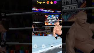 Brock Lesnar Suplex CM Punk ❤️‍🔥🔥👿 #ytshortsindia #shorts #brocklesnar #suplex #wwe13fightclub