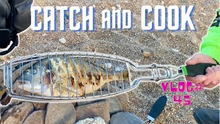 Catch and Cook | Slapton Beach Devon | Fishing & wild Camping | Bassmans Vlog#45