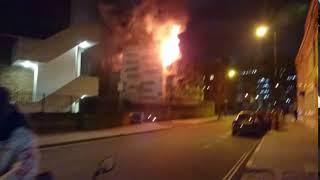 Christmas Day 2020: fire in Webber Street SE1