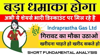 indraprastha gas limited share latest news | igl share latest news | igl share latest news today