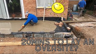 Oversite- Levelling & laying 4inch concrete slab