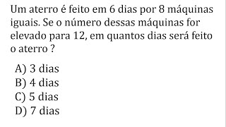 QUESTÃO DE MATEMÁTICA PRA CONCURSOS COM REGRA DE TRÊS- MATEMÁTICA BÁSICA PRA CONCURSOS