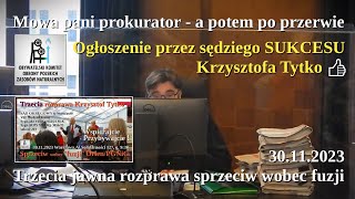 WYROK JEST PRAWOMOCNY, SĄD UZNAŁ ZARZUTY KRZYSZTOFA TYTKO - środek odwoławczy NIE PRZYSŁUGUJE ❗