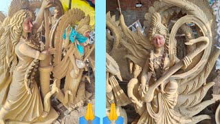 Saraswati Mata ka Murti me माला देने के बाद कितना सुंदर दिखने लगती है तो एक बार video dekhe||