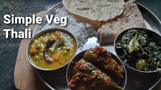 Simple, Instant and Tasty Veg Thali #vegthali #vegfood