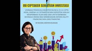 DUKUNG UU CIPTAKER Percepat Investasi di Berbagai Sektor Ekonomi