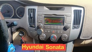 Hyundai Sonata 2009 remove factory radio and install Android car stereo