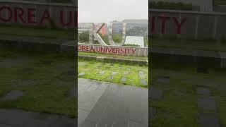 Heavy rainfall in Seoul, Korea University, South Korea