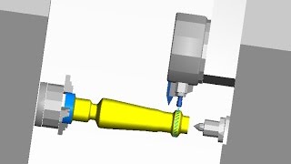 FeatureCam - Обработка прямой балясины на токарно-фрезерном станке