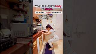 Simple exercises to lose weight fast at home | Kitchen Workout #shorts #exercise #workout#weightloss