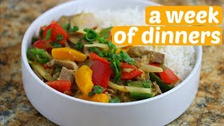 A Week of Dinners ( Vegan )