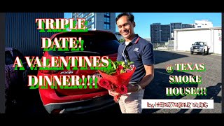 TRIPLE DATE, A VALENTINES DINNER! @TEXAS SMOKE HOUSE! /HENZ74@NZ VLOG, AUCKLAND, NEW ZEALAND