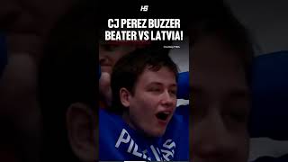 CJ Perez from way downtown to beat the buzzer! Gilas Pilipinas vs Latvia