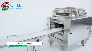 CHLB Fully Automatic Vegetable Fruits Wrapping Machine + Auto Weighting and Labeling Machine