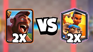 Can 2x Hog Rider Defeat 2x Ram Rider?