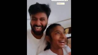 Ashwin with kani's daughter🤩❤new fun video😍