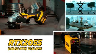 RTX2055 Şarjlı Avuç Taşlama - Dekoratif Masa Yapımı