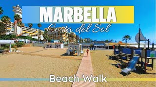 Marbella, Spain. Beach Walk September 2024