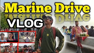 Marine Drive Mumbai Sunday Vlog 🤣 || full enjoy || funny video ||  Nikal Pado ||