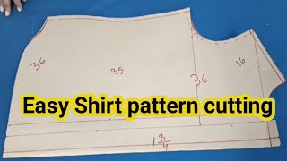 Shirt pattern making tutorials l Shirt pattern cutting for beginner's