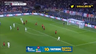 Espagne vs France 1-2 but de Benzema